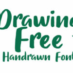 Drawing Free Font Poster 1