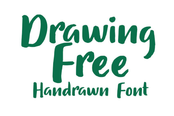 Drawing Free Font Poster 1