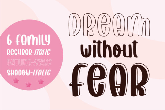 Dream Without Fear Font Poster 1