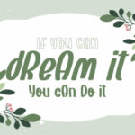 Dream Without Fear Font Poster 2