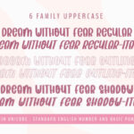 Dream Without Fear Font Poster 6