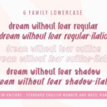 Dream Without Fear Font Poster 7