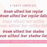 Dream Without Fear Font Poster 7