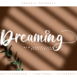 Dreaming Font Poster 1