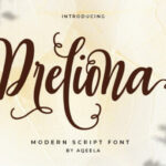 Dreliona Font Poster 1