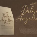 Dulan Anzelica Font Poster 9