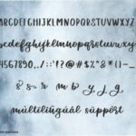 Dusty Blue Font Poster 6