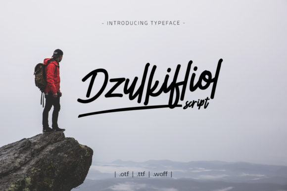 Dzulkifliol Font Poster 1