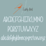 Early Bird Font Poster 3