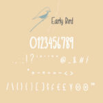 Early Bird Font Poster 4