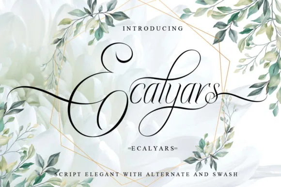 Ecalyars Font Ecalyars Font Poster 1