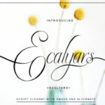 Ecalyars Font Poster 3