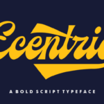 Ecentric Font Poster 1