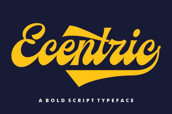 Ecentric Font Poster 1