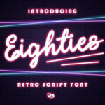 Eighties Font Poster 1