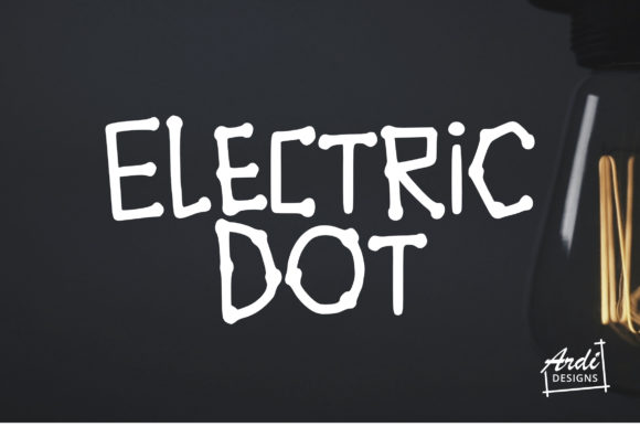 Electric Dot Font Poster 1