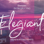 Elegiant Font Poster 1