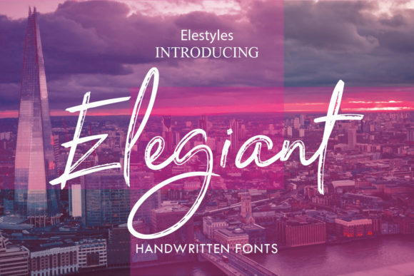 Elegiant Font Poster 1