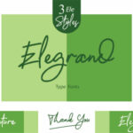 Elegrand Font Poster 6