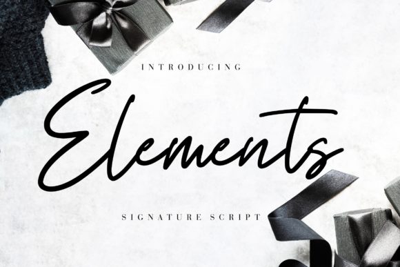 Elements Font Poster 1