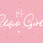 Elifia Girly Font Poster 1