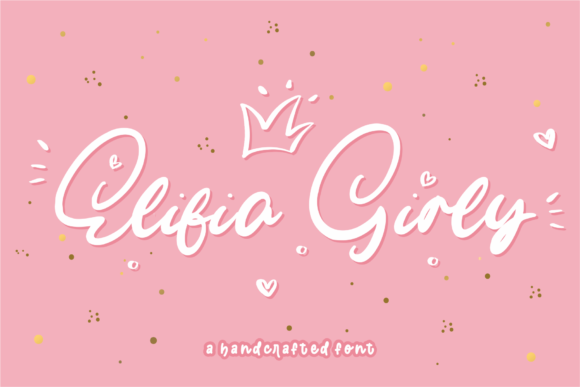 Elifia Girly Font Poster 1