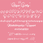 Elifia Girly Font Poster 6