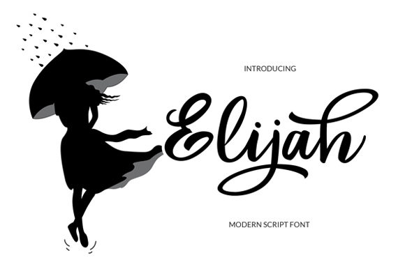 Elijah Font Poster 1