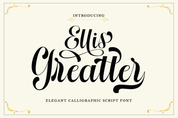 Ellis Greatter Font Poster 1