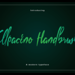 Ellpacino Handbrush Font Poster 1