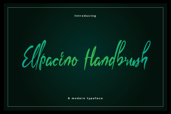 Ellpacino Handbrush Font Poster 1
