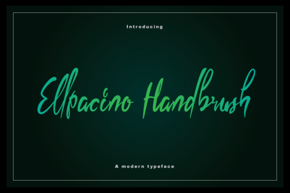 Ellpacino Handbrush Font Ellpacino Handbrush Font Poster 1
