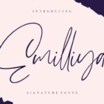 Emilliya Font Poster 1