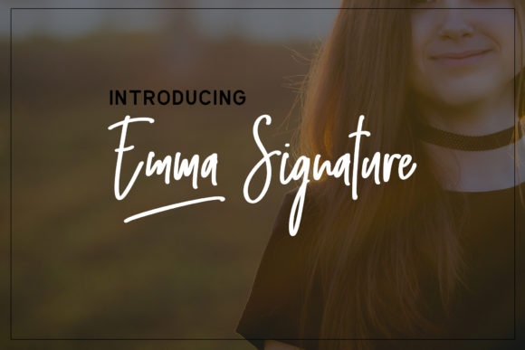 Emma Signature Font Poster 1
