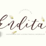 Endita Font Poster 1