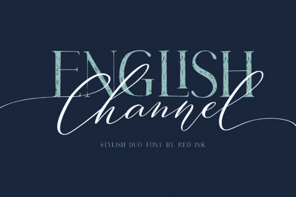 English Channel Duo Font Poster 1