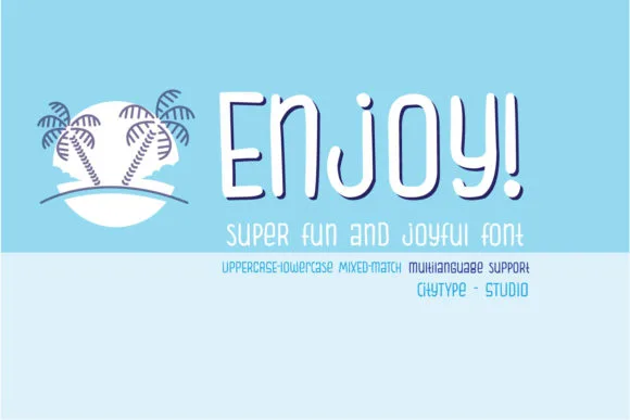 Enjoy Font Enjoy Font Poster 1