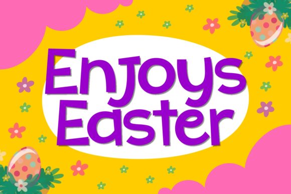 Enjoys Easter Font Poster 1