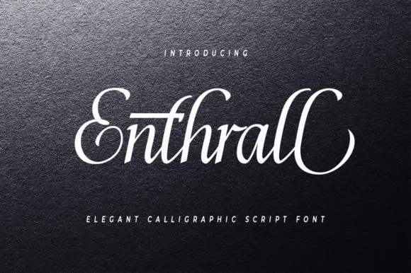 Enthrall Font Enthrall Font Poster 1