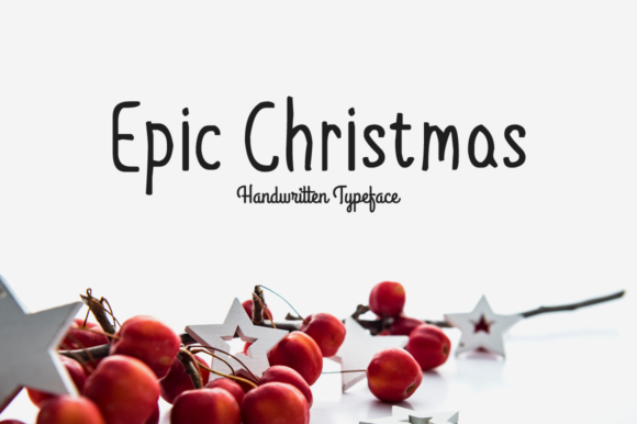 Epic Christmas Font Poster 1