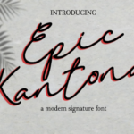 Epic Kantona Font Poster 1
