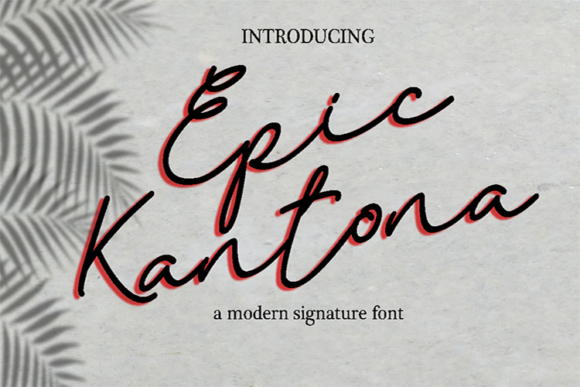 Epic Kantona Font Poster 1