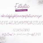 Esthetic Font Poster 7