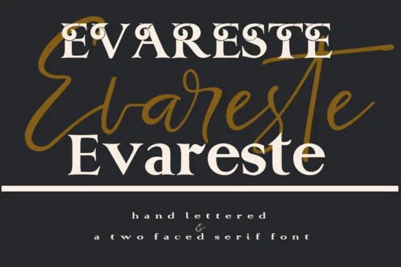 Evareste Duo Font Evareste Duo Font Poster 1