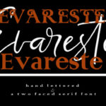 Evareste Duo Font Poster 16