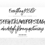 Everything Rises Font Poster 4