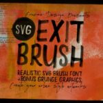 Exit Brush Font Poster 1