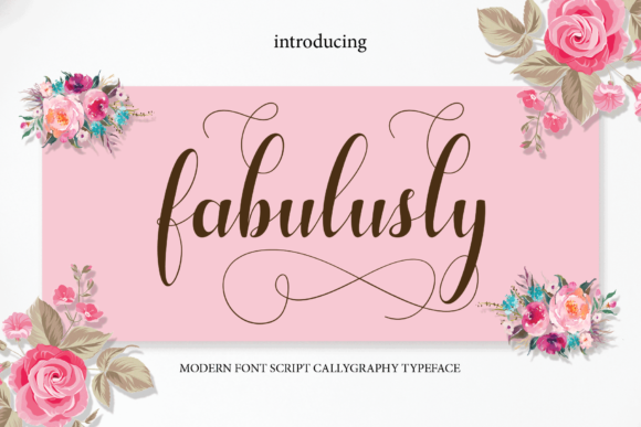 Fabulusly Font Fabulusly Font Poster 1