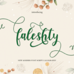 Faleshty Font Poster 1