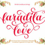 Faradila Love Font Poster 1